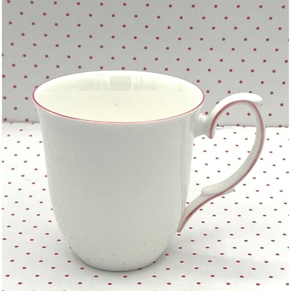Twig New York Fine Bone‎ China Mugs Boutique Amelie Roseate Rim Set of Two NWB - Picture 9 of 16